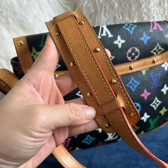 LOUIS VUITTON Monogram Multicolor Sologne Black - Picture 7 of 12